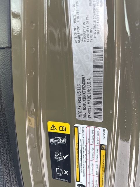 2026 Jeep Wrangler Sport S