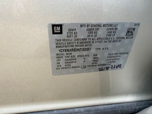 2017 Cadillac XT5 Base