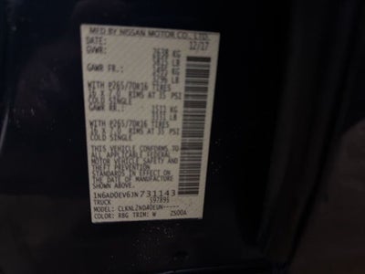 2018 Nissan Frontier SV