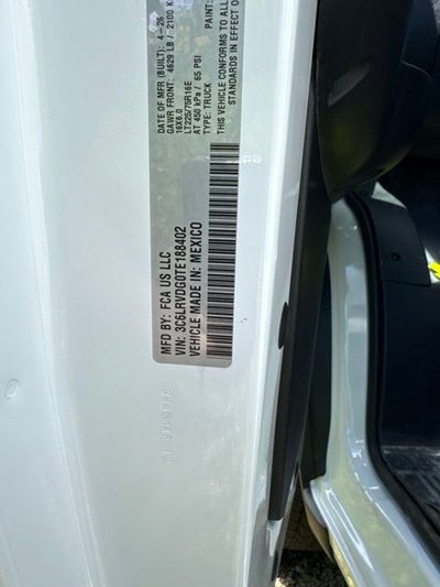 2026 RAM ProMaster 2500 High Roof