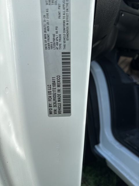 2026 RAM ProMaster 2500 High Roof