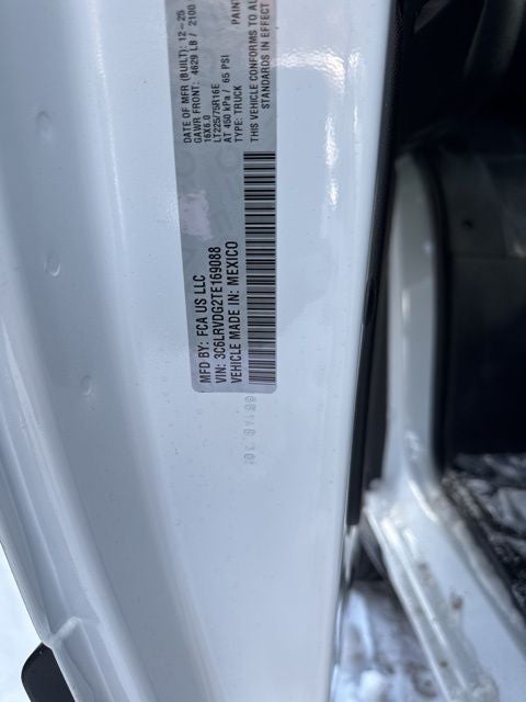 2026 RAM ProMaster 2500 High Roof