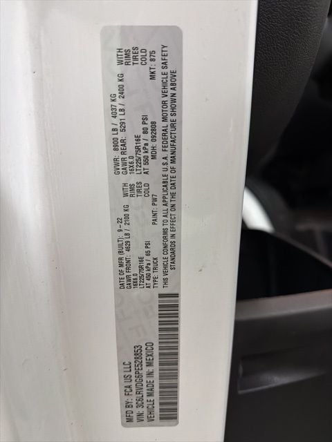 2023 RAM ProMaster 2500 High Roof