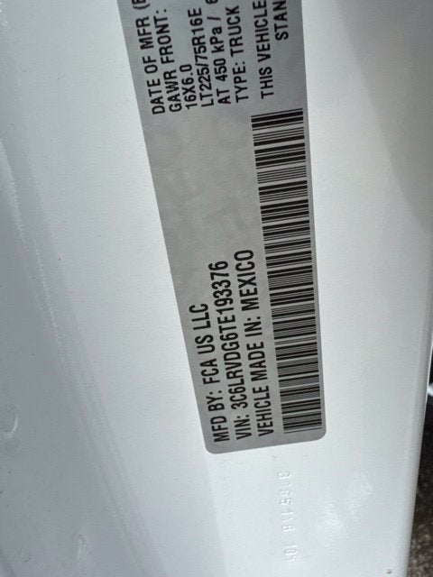 2026 RAM ProMaster 2500 High Roof
