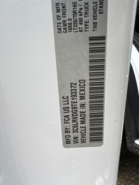 2026 RAM ProMaster 2500 High Roof