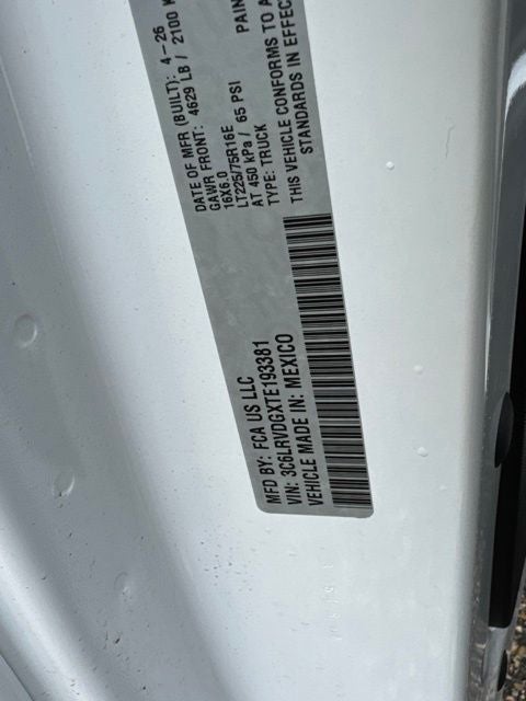 2026 RAM ProMaster 2500 High Roof
