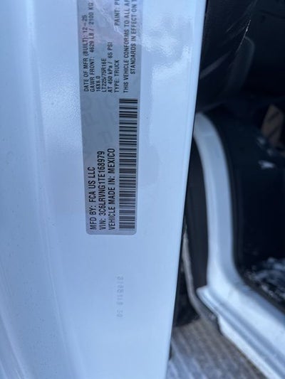 2026 RAM ProMaster 1500 Low Roof