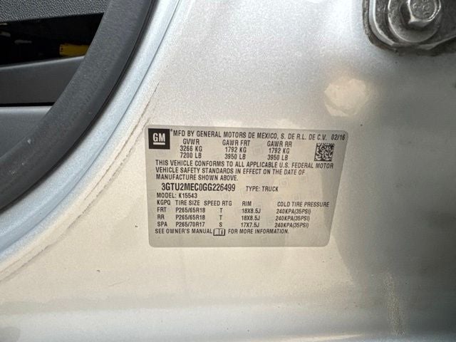2016 GMC Sierra 1500 SLE