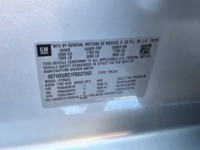 2015 GMC Sierra 1500 SLE