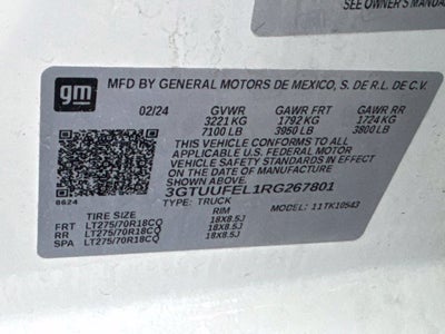 2024 GMC Sierra 1500 AT4X