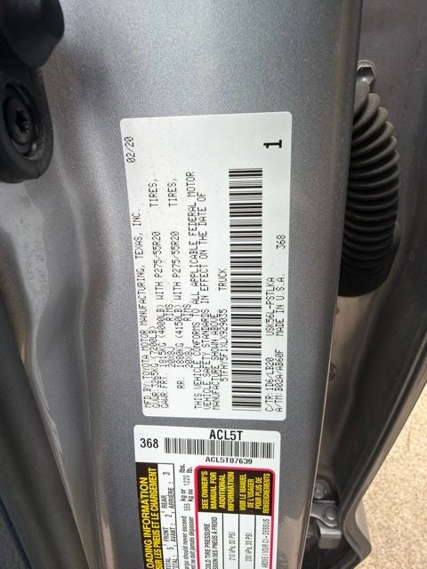 2020 Toyota Tundra Limited