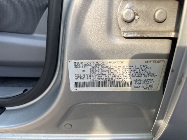 2003 Toyota RAV4 Base