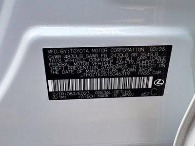 2026 Lexus IS 350 F SPORT