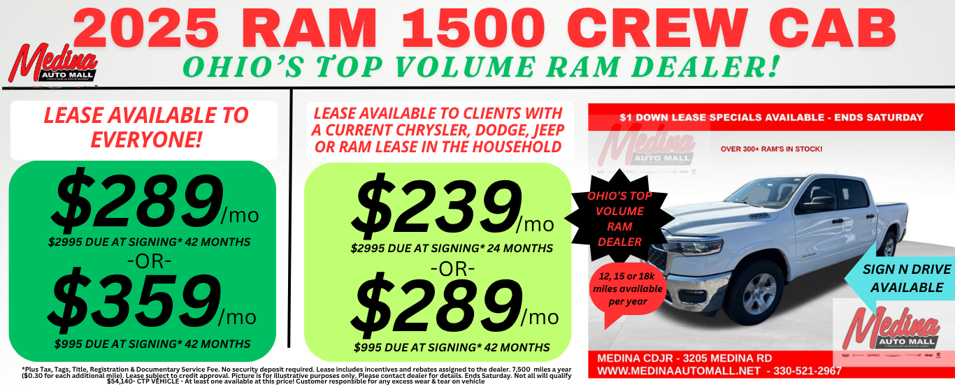Ram 1500 Crew Cab Lease Deal