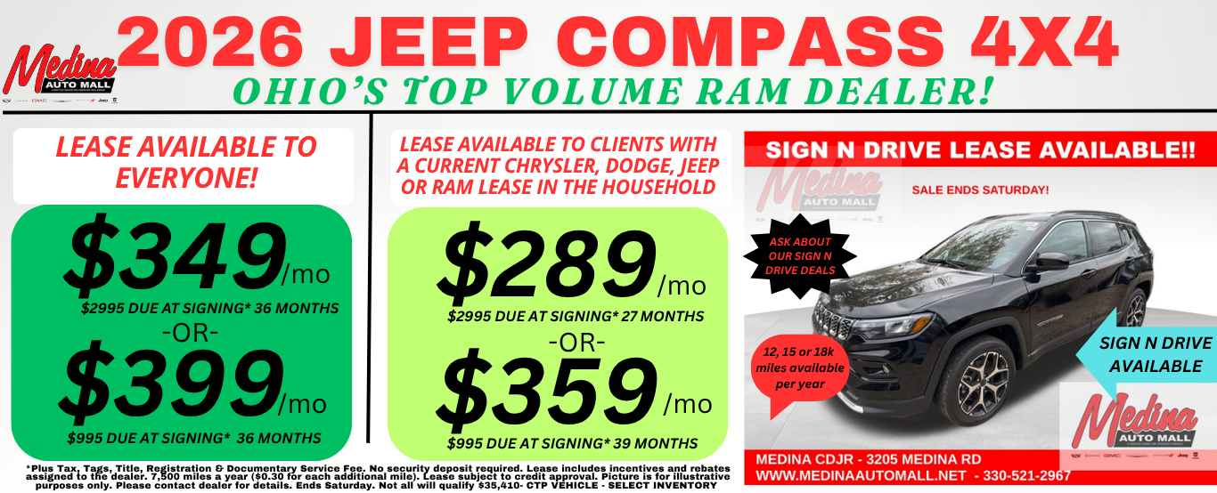 2026 Jeep Compass Lease Deal